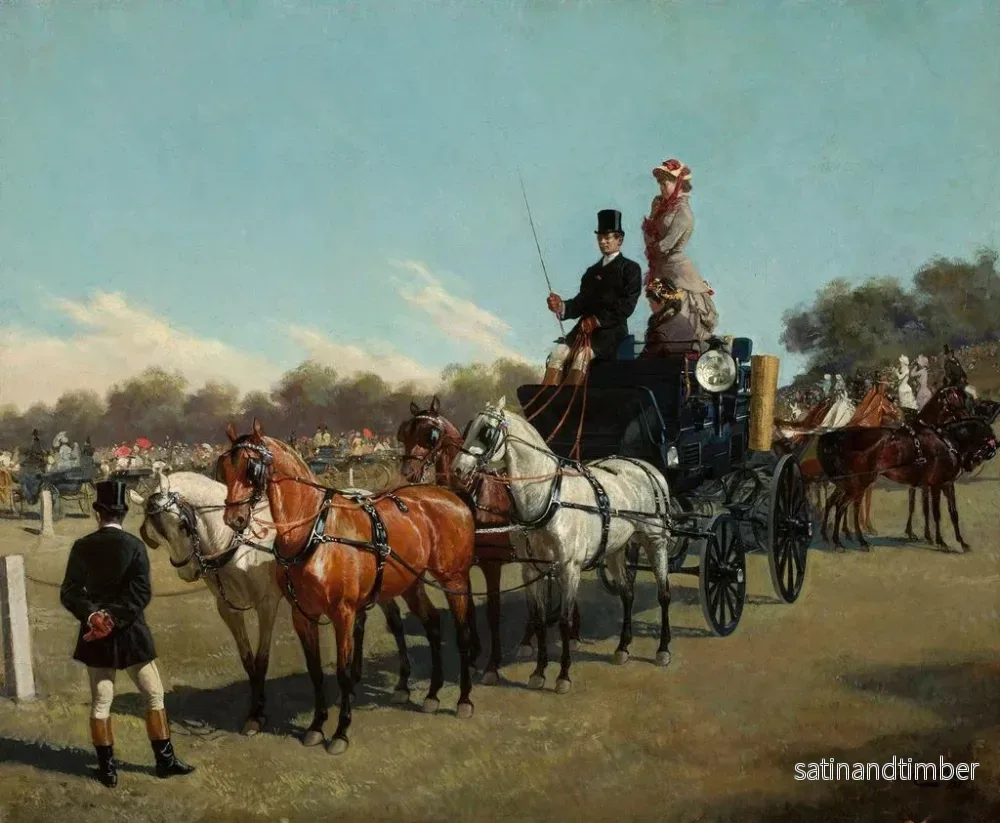 Reproduktion av målningen av Concours de carrosses sur la place du château d'Ujazd - Jan Bogumił Rosen - Bild 2
