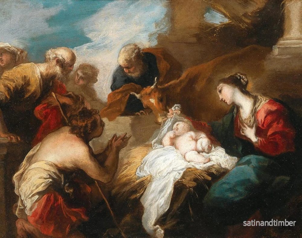 Reproduktion av målningen Adoration des bergers - Valerio Castello - Bild 2