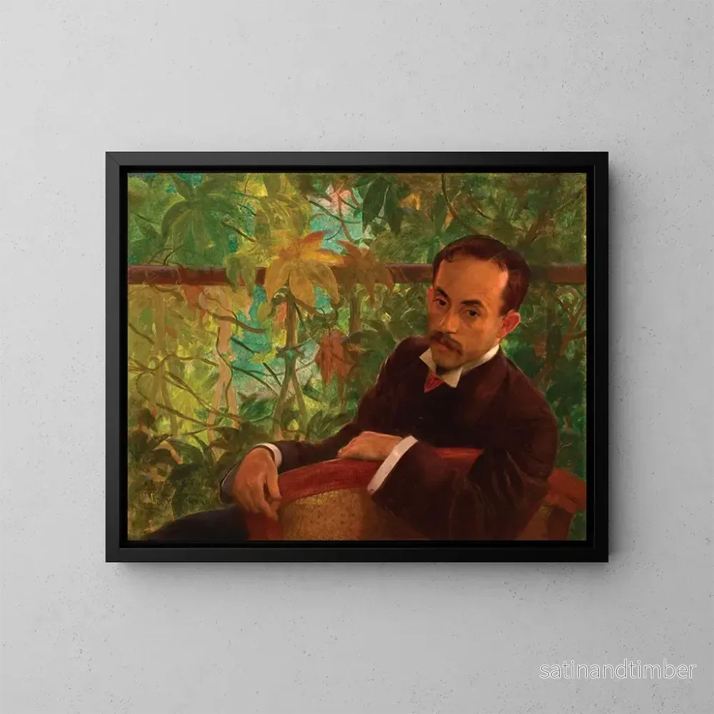 Reproduktion av målningen Portrait d'Ovdio Romeiro - Eliseu Visconti