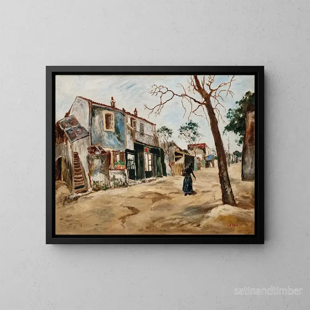 Reproduktion av målningen Rue Saint-Ouen - Marcel Leprin