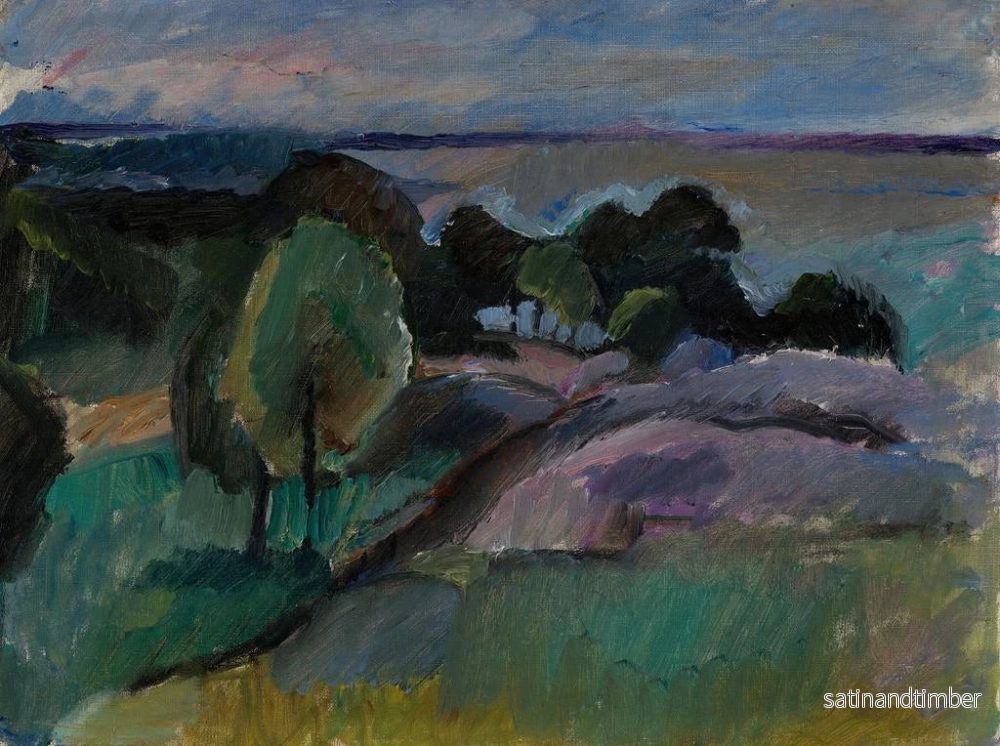 Reproduktion av målningen Landskap av Korkeasaari 1913 - Valle Rosenberg - Bild 2