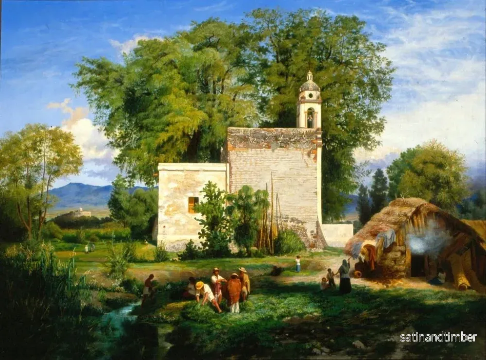 Reproduktion av målningen Landskap av San Cristóbal Romita - Luis Coto - Bild 2