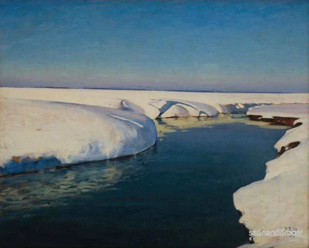 Reproduktion av målningen Snö - Julian Fałat - Bild 2