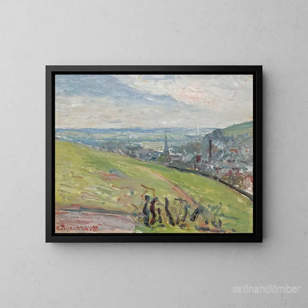 Reproduktion av målningen Environs de Rouen - Camille Pissarro