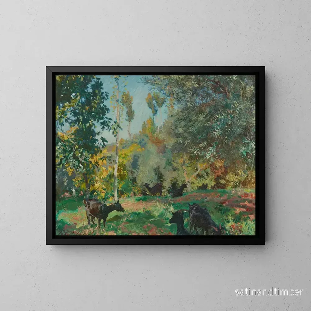 Reproduktion av målningen Landskapsbild med getter - John Singer Sargent