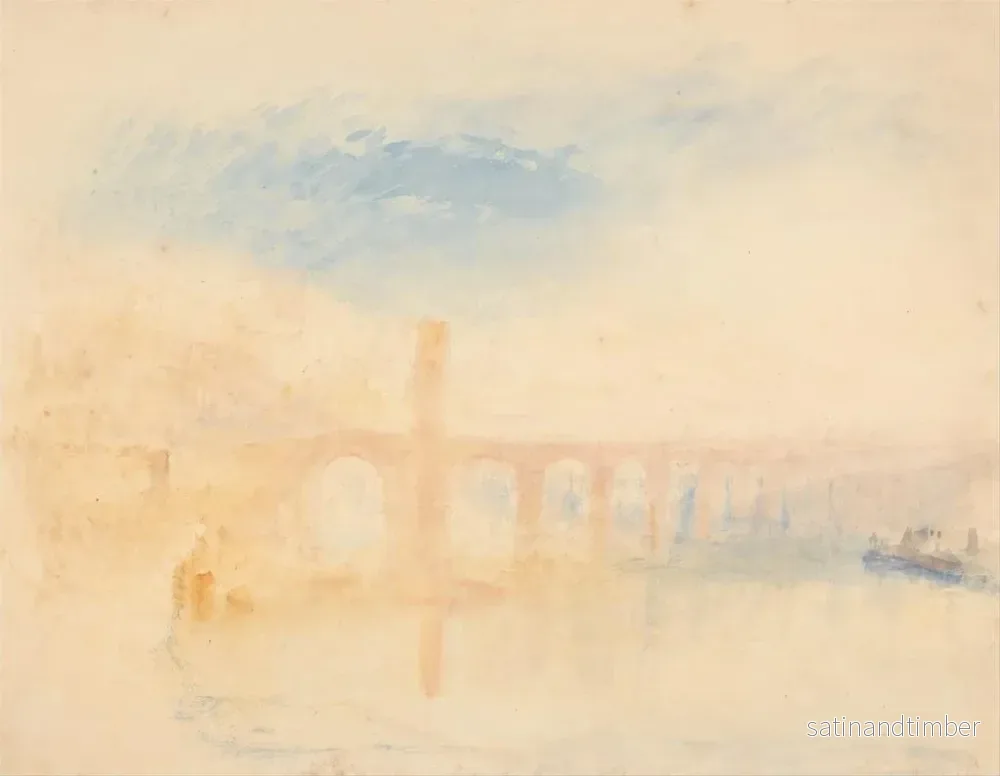 Reproduktion av målningen Le pont de la Moselle à Coblence - Joseph Mallord William Turner - Bild 2