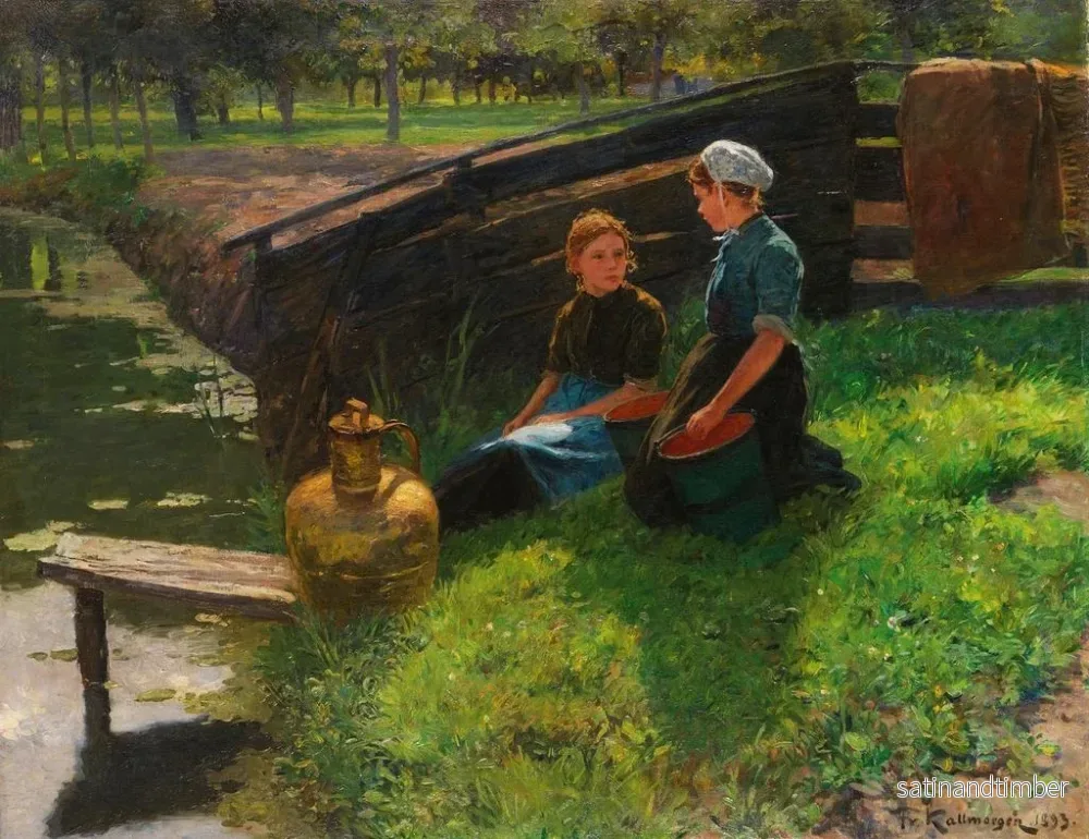 Reproduktion av målningen Eftermiddags sommar - Friedrich Kallmorgen - Bild 2