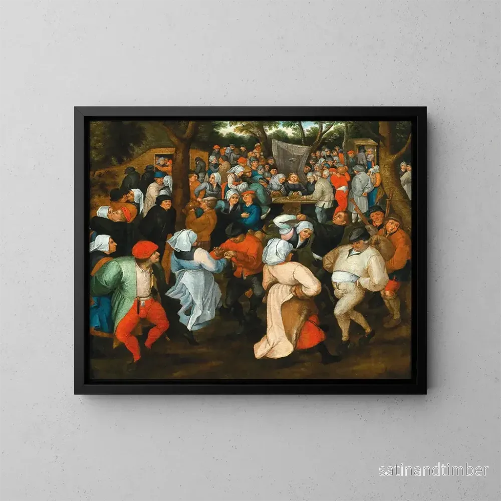 Reproduktion av målningen La Danse de la Mariée - Ecole de Pieter Brueghel II