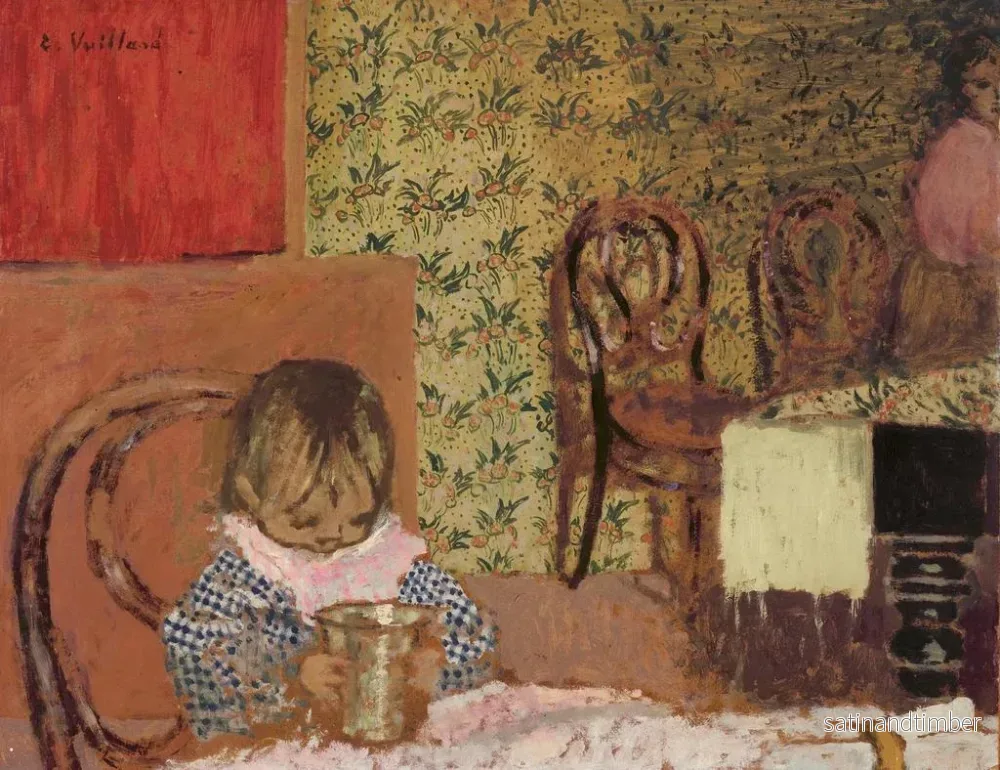 Reproduktion av målningen Barn med en mugg - Édouard Vuillard - Bild 2