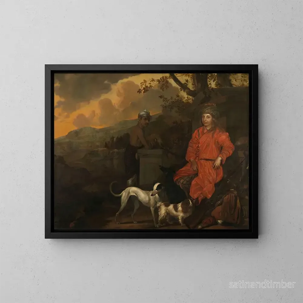 Reproduktion av målningen av porträtt av Philippus Baldaeus och Gerrit Mossopotam - Johan de la Rocquette
