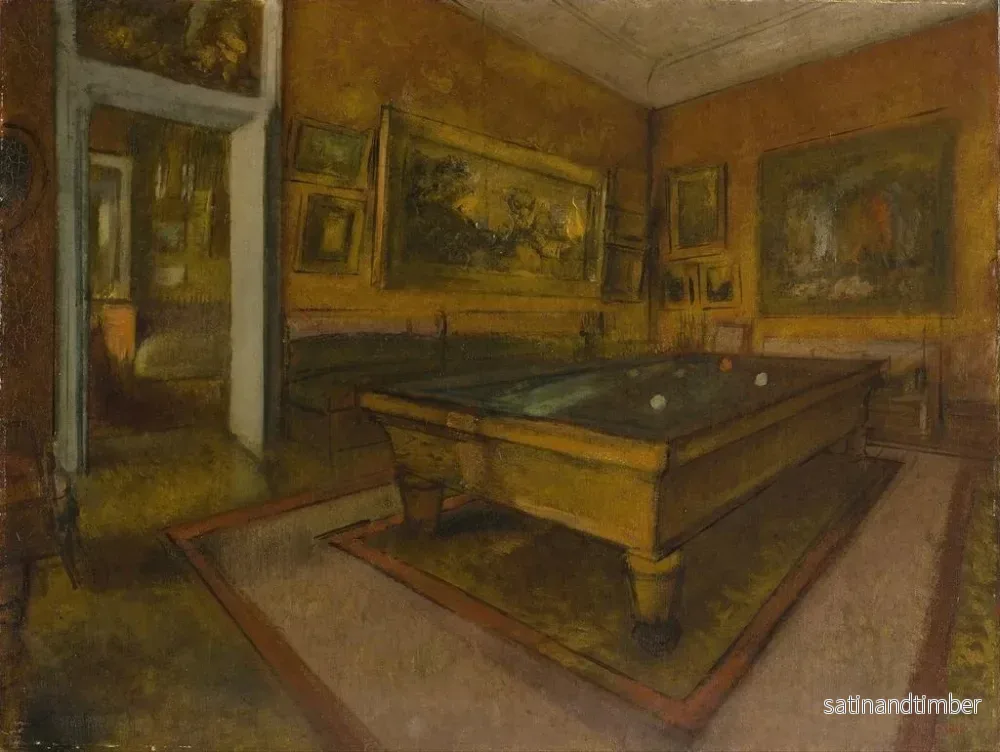 Reproduktion av målningen Salle de billard à MnilHubert - Edgar Degas - Bild 2