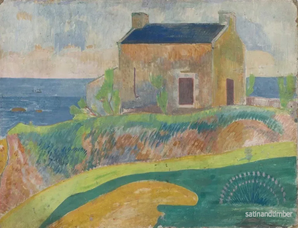 Reproduktion av målningen La Maison du pendu - Paul Gauguin - Bild 2