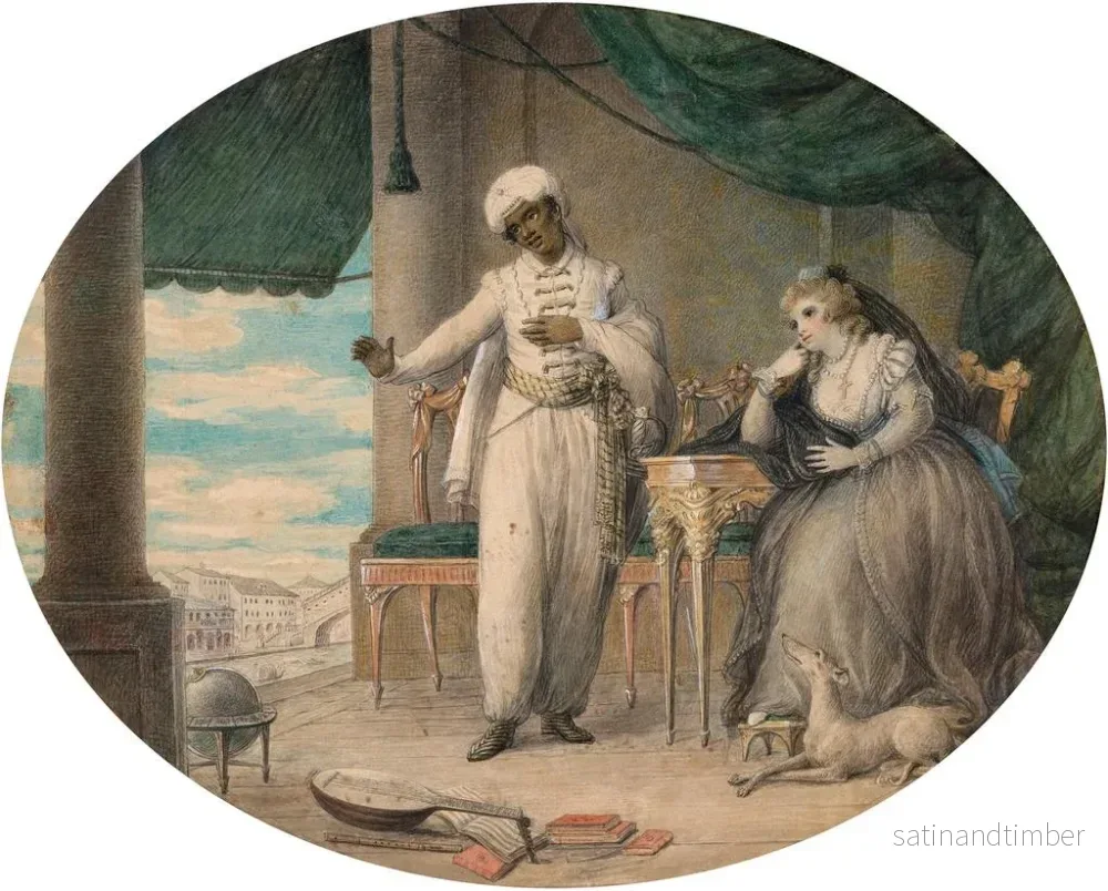 Reproduktion av målningen Othello och Desdemona i Venedig - Samuel Shelley - Bild 2