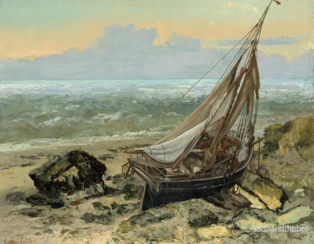 Reproduktion av målningen Fiskebåten - Gustave Courbet - Bild 2