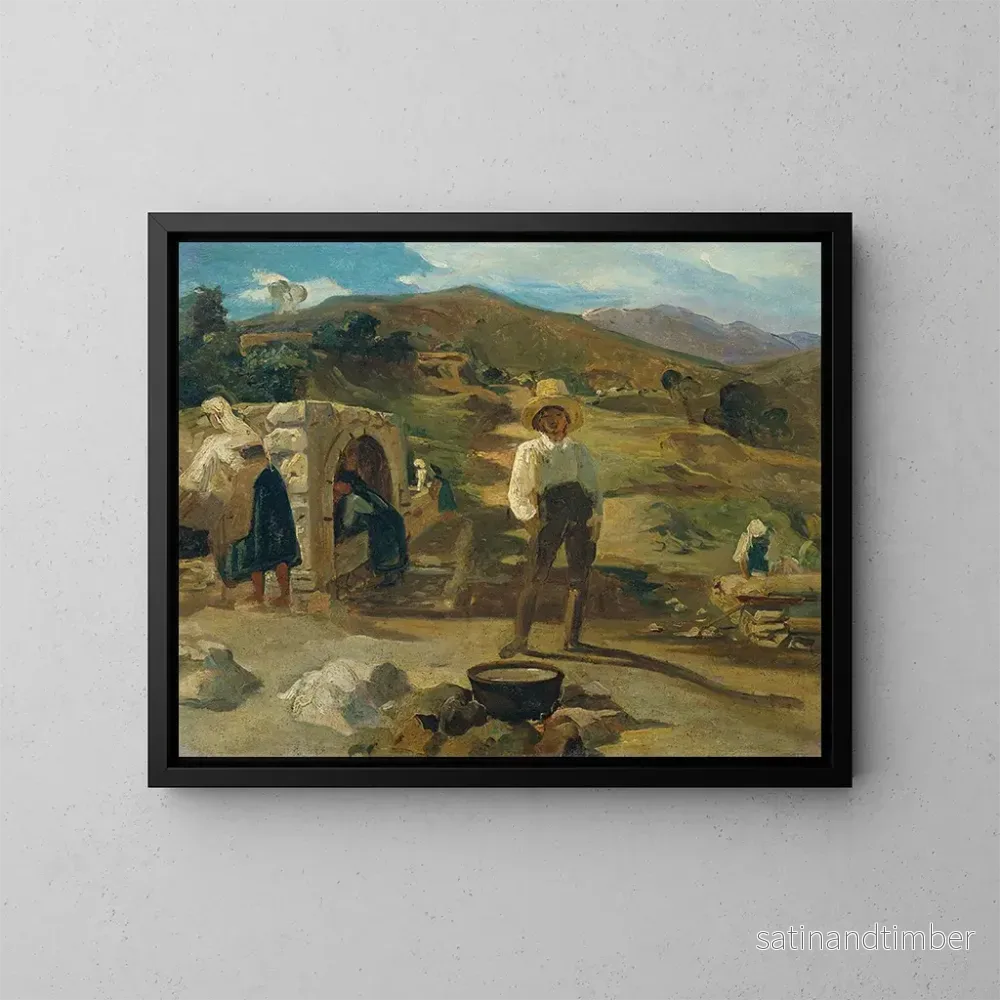Reproduktion av målningen Landskap italienskt – Carl Rahl Reproduktion av målningen Landskap italienskt – Carl Rahl