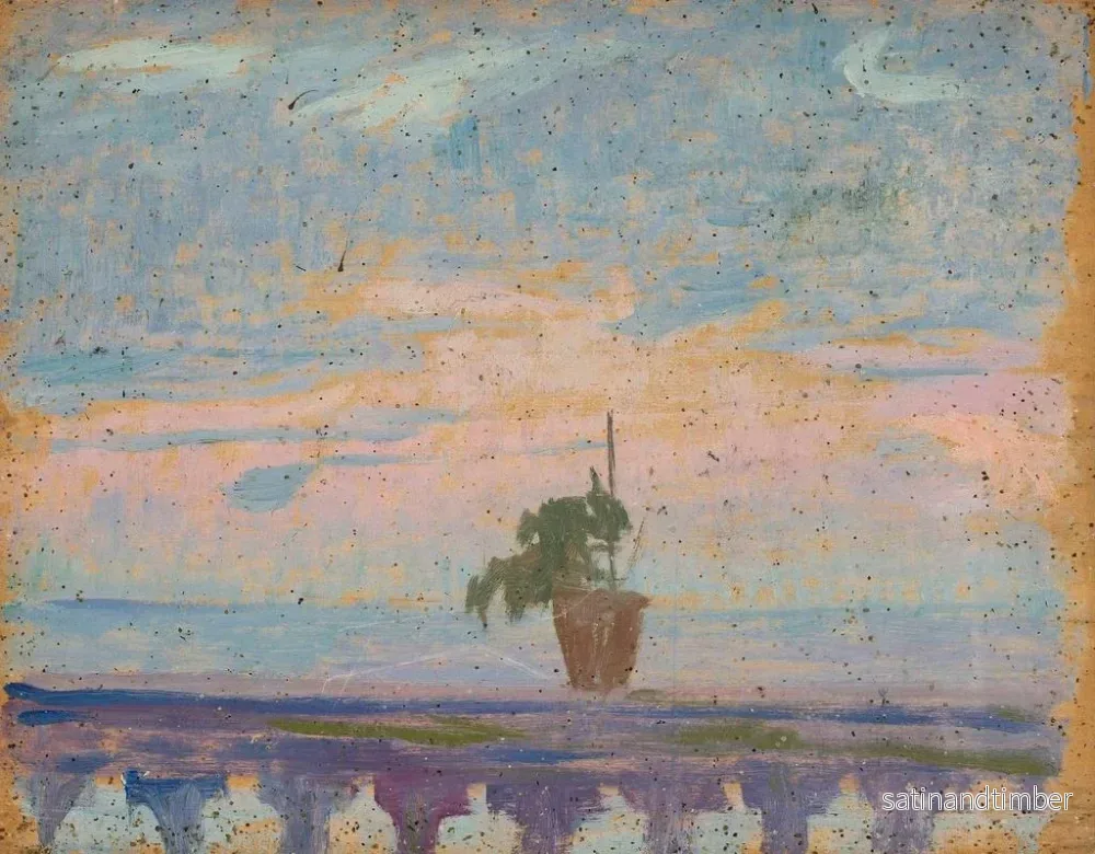 Reproduktion av målningen Parapet de balcon avec des pots de fleurs - Jan Rembowski - Bild 2