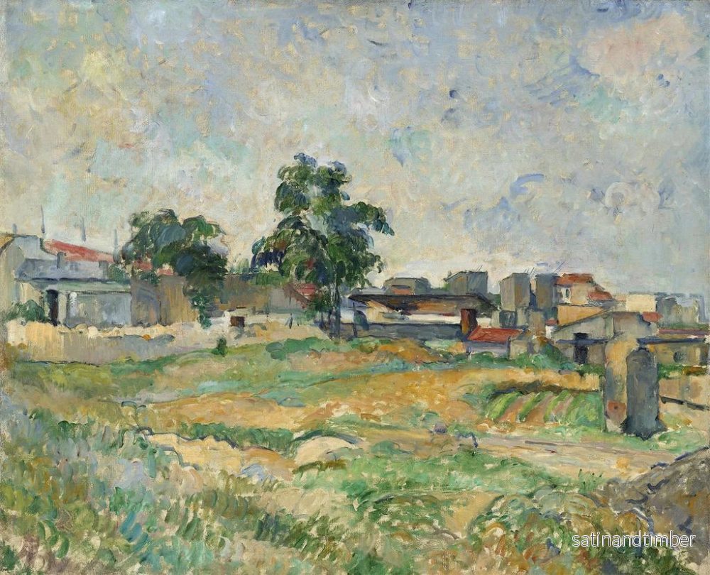 Reproduktion av målningen Landskap nära Paris - Paul Cézanne - Bild 2
