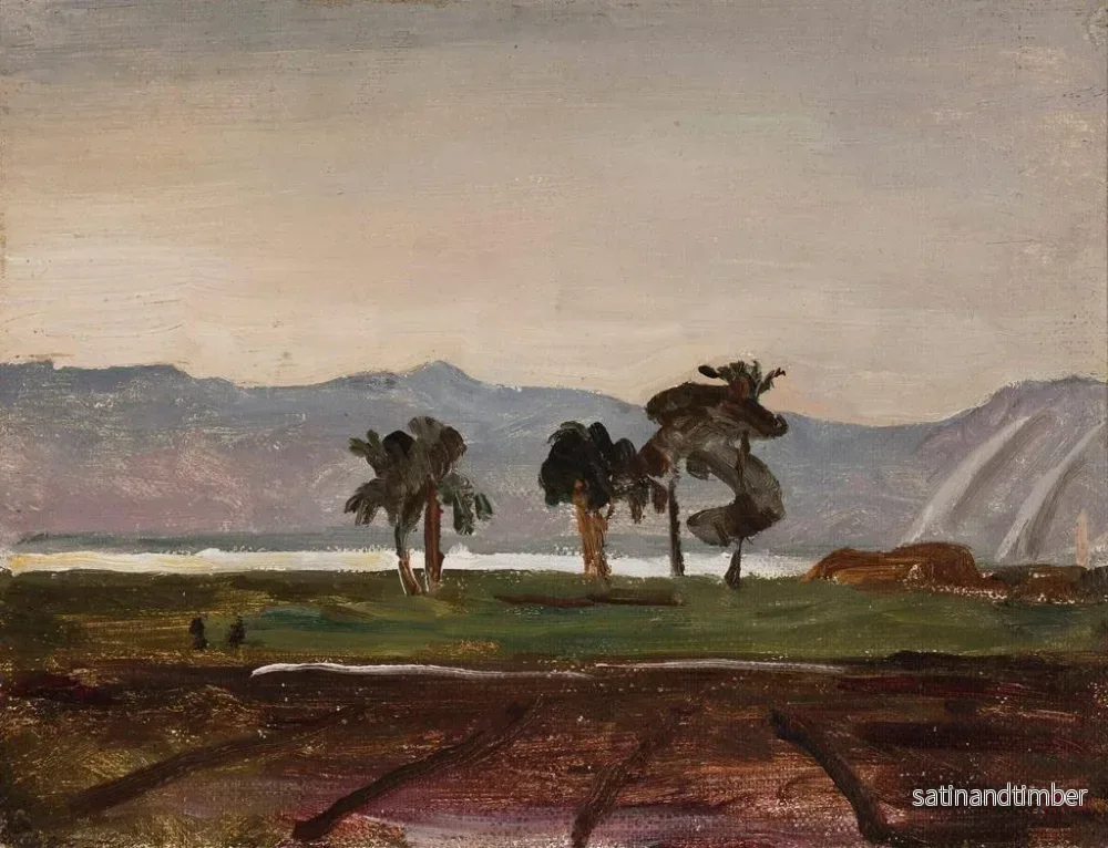 Reproduktion av målningen av Temple d'Hathor på ön Philae - Jan Cybis - Bild 2