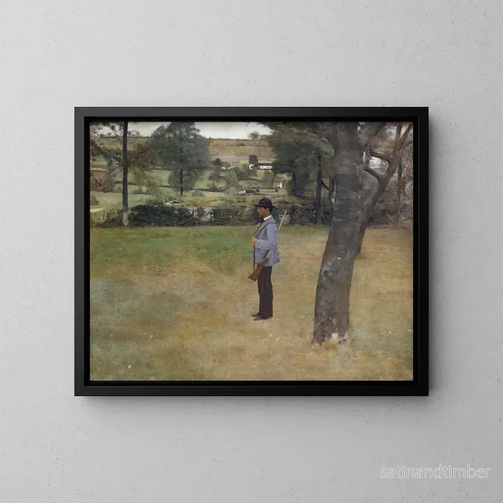 Reproduktion av målningen Le garde-chasse – Fernand Khnopff Reproduktion av målningen Le garde-chasse – Fernand Khnopff