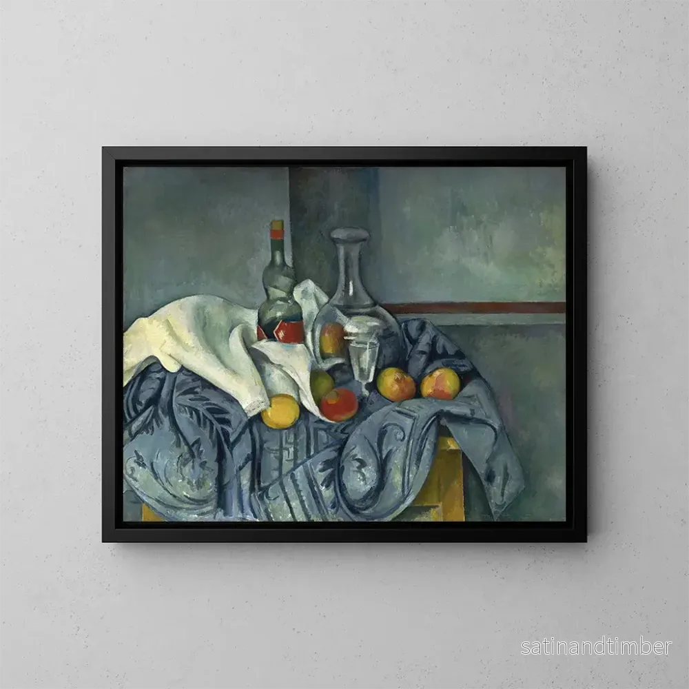 Reproduktion av målningen av pepparmyntsflaskan - Paul Cézanne