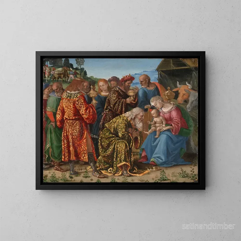 Reproduktion av målningen L'Adoration des Mages - Luca Signorelli