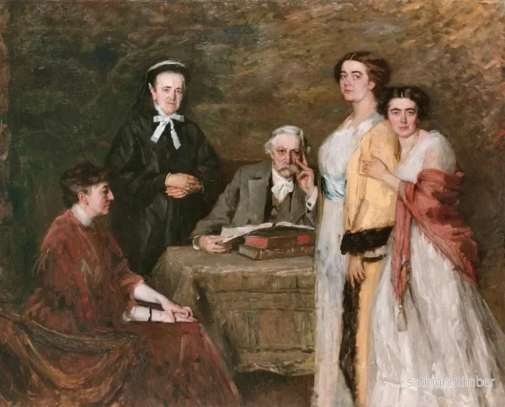 Reproduktion av målningen av "Les détenus de ma maison" - Thérèse Schwartze - Bild 2