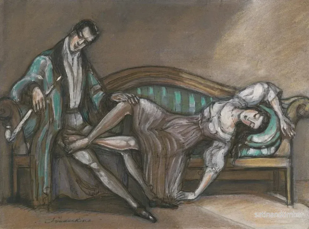 Reproduktion av målningen Amants - Sergey Yurievich Sudeikin - Bild 2