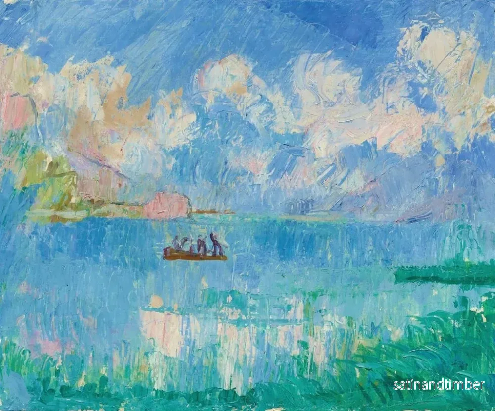Reproduktion av målningen Les Pêcheurs - Giovanni Giacometti - Bild 2