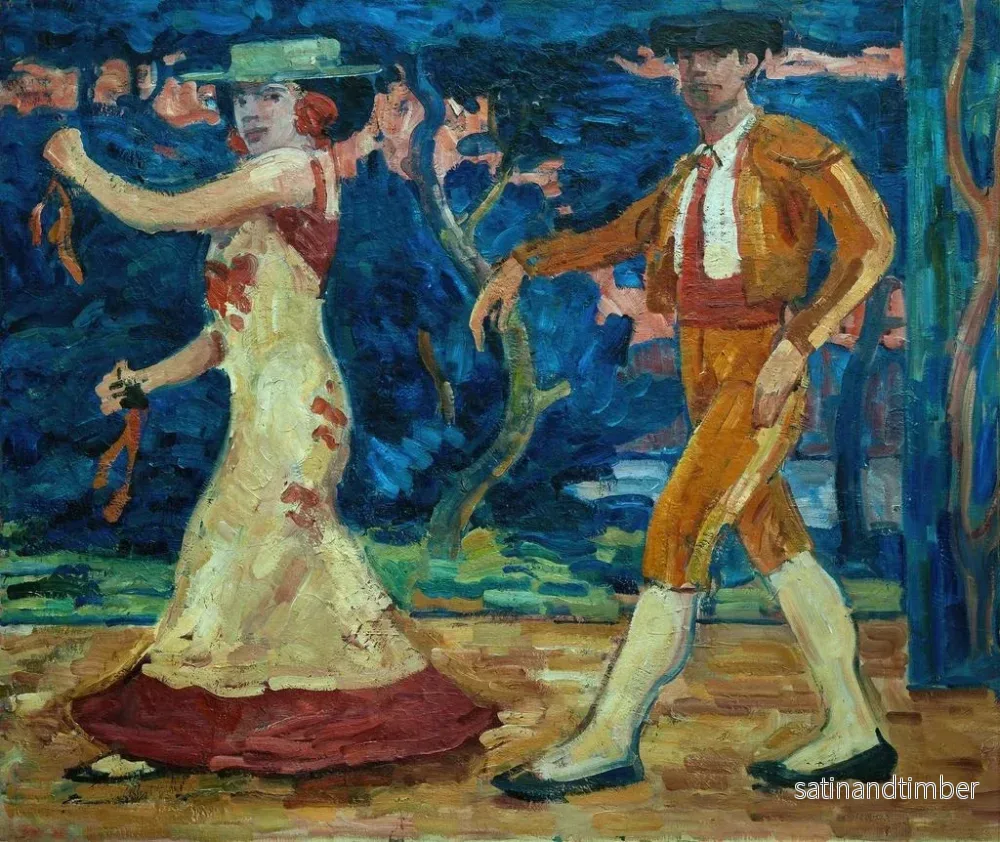 Reproduktion av målningen Dansa spanska - Gösta von Hennigs - Bild 2
