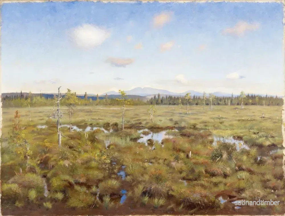 Reproduktion av målningen Landskap av Lappland - Torsten Wasastjerna - Bild 2