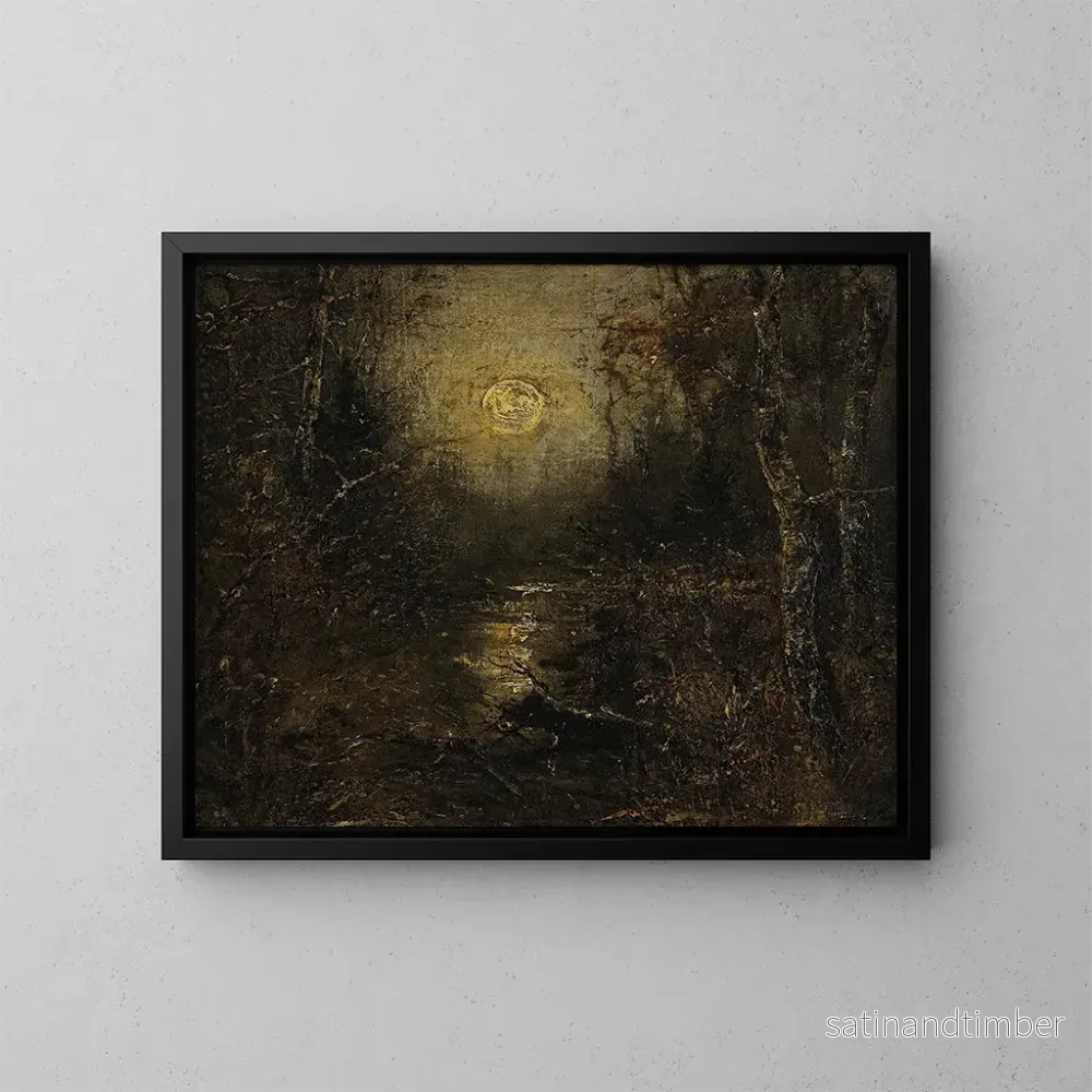Reproduktion av målningen Reflet de la lune sur l'eau - Homer Dodge Martin