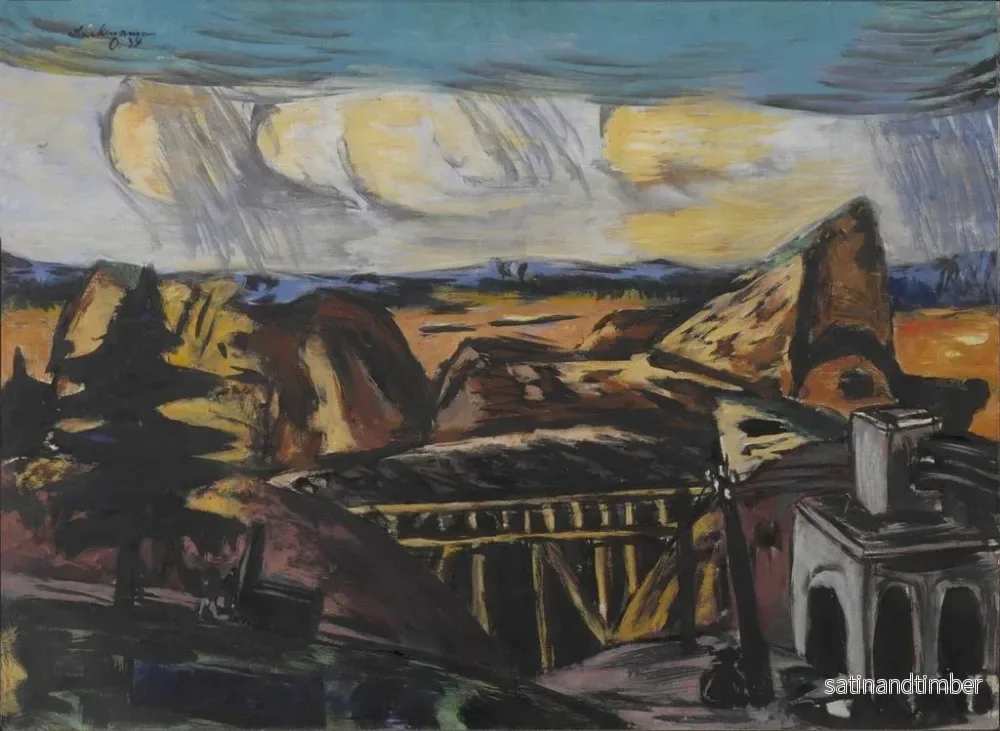 Reproduktion av målningen Stor karriärmålning i Övre Bayern - Max Beckmann - Bild 2