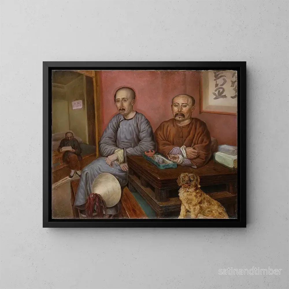 Reproduktion av målningen Marchands chinois - Carl Peter Mazer