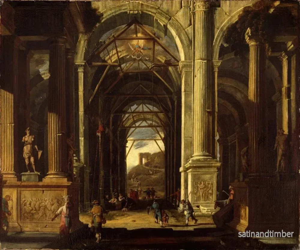 Reproduktion av målningen L'Adoration des bergers - Viviano Codazzi - Bild 2