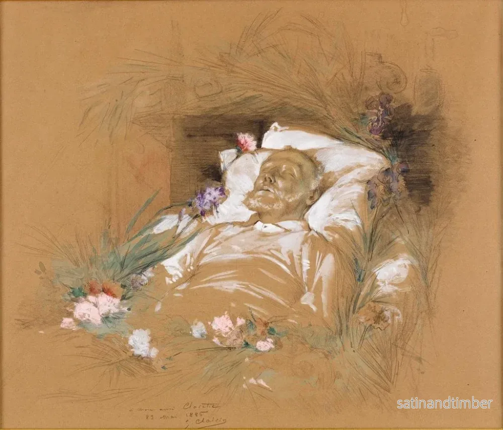 Reproduktion av målningen Victor Hugo på sin dödsbädd - Georges Jules Victor Clairin - Bild 2