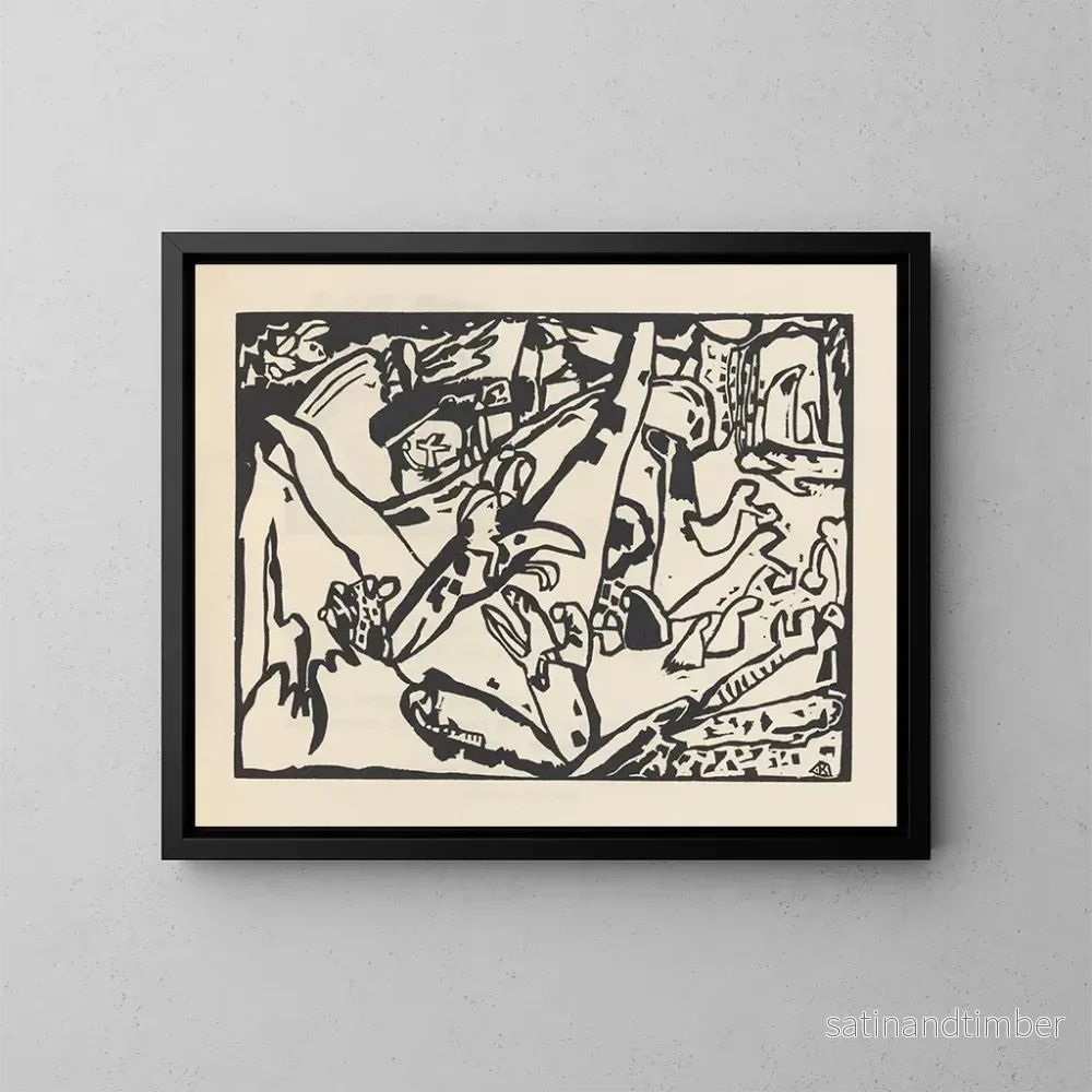 Reproduktion av målningen Klnge Pl24 - Wassily Kandinsky