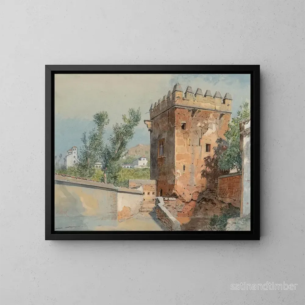 Reproduktion av målningen Vue depuis l’Alhambra, Spanien – William Stanley Haseltine Reproduktion av målningen Vue depuis l’Alhambra, Spanien – William Stanley Haseltine