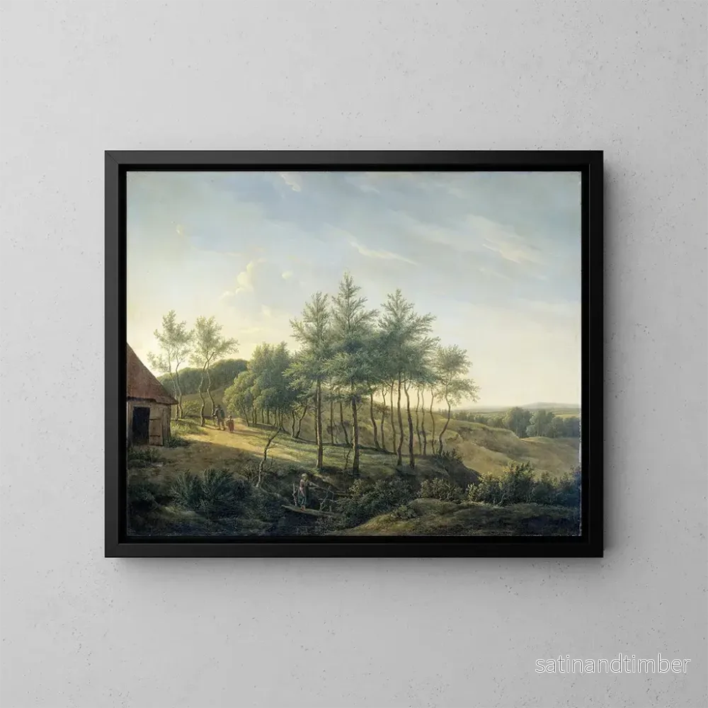 Reproduktion av målningen landskapslottad - Gerrit Jan Michalis