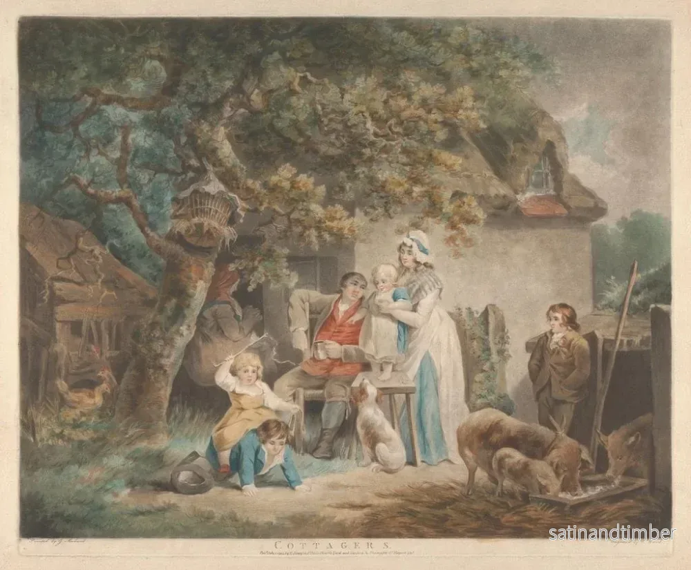 Reproduktion av målningen Les paysans - George Morland - Bild 2