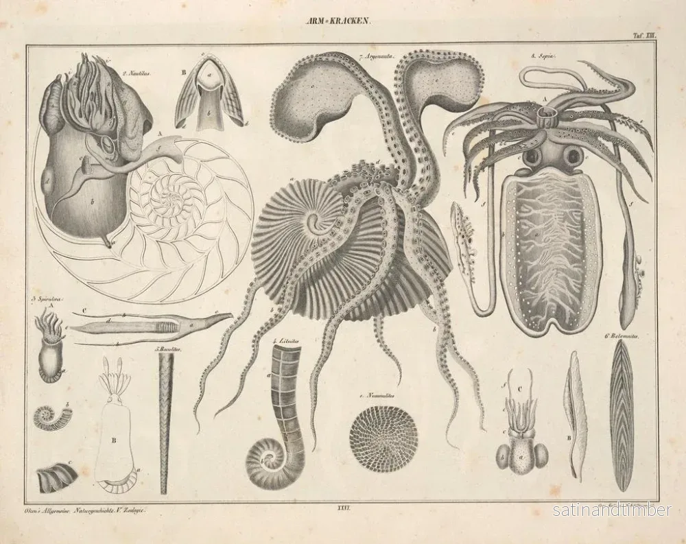 Reproduktion av målningen Illustrationer av den allmänna naturhistorien av Oken för alla tillstånd Pl072 - Lorenz Oken - Bild 2