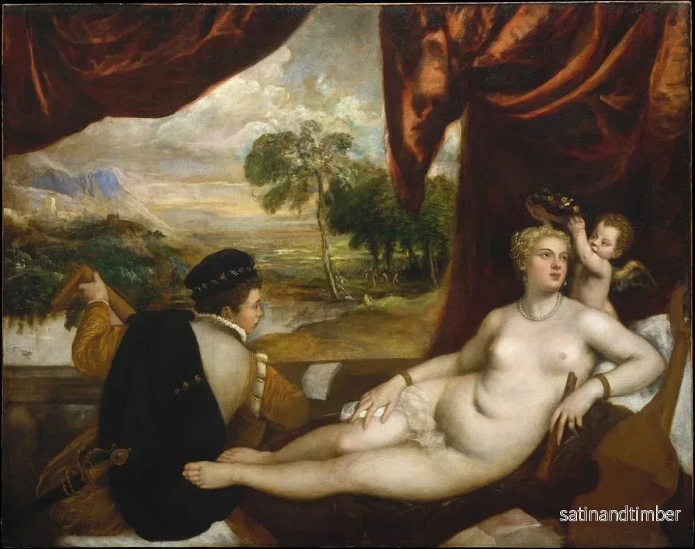 Reproduktion av målningen Venus och lutanisten - Titien - Bild 2