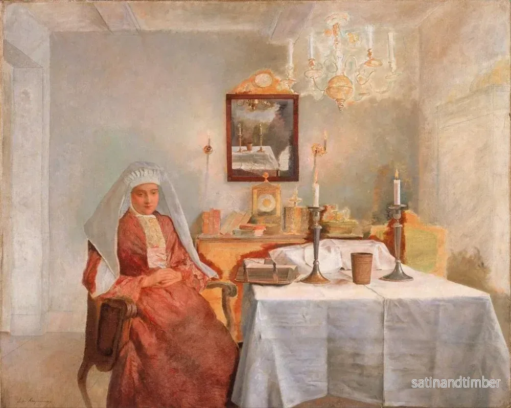 Reproduktion av målningen Fredagskväll - Isidor Kaufmann - Bild 2