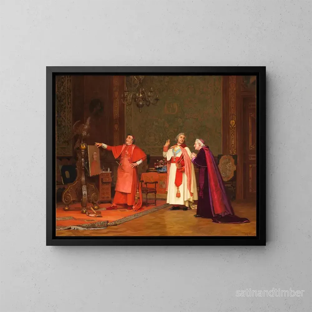 Reproduktion av målningen målad av honom själv - Jehan Georges Vibert