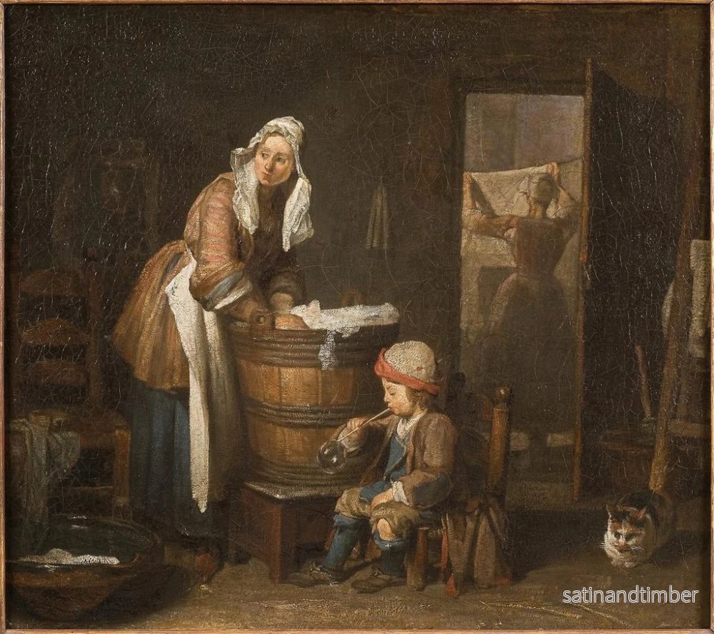 Reproduktion av målningen La Laveuse - Jean Siméon Chardin - Bild 2