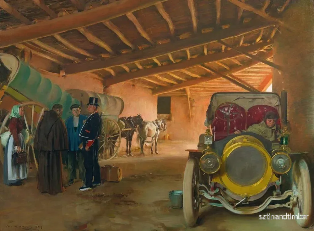 Reproduktion av målningen Le garage à voitures - Ramon Casas - Bild 2