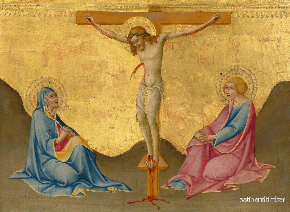 Reproduktion av målningen La Crucifixion - Sano di Pietro - Bild 2