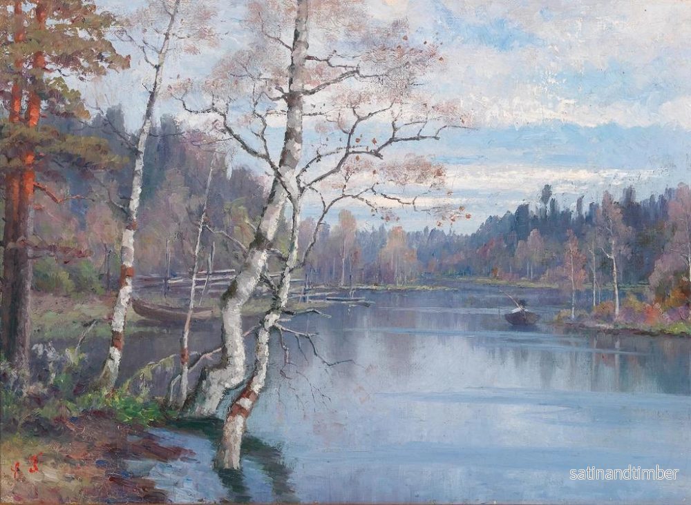 Reproduktion av målningen Landskapsvår - Ellen Favorin - Bild 2