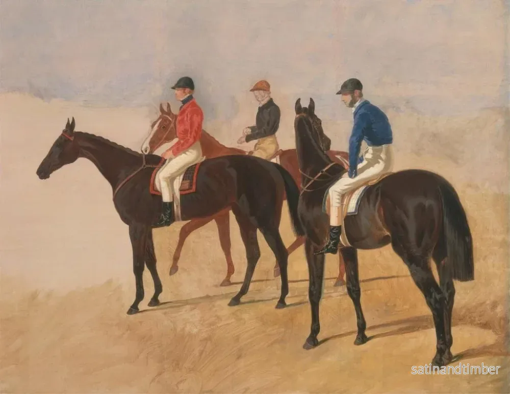 Reproduktion av målningen La course de haies - John Frederick Herring l'Ancien - Bild 2