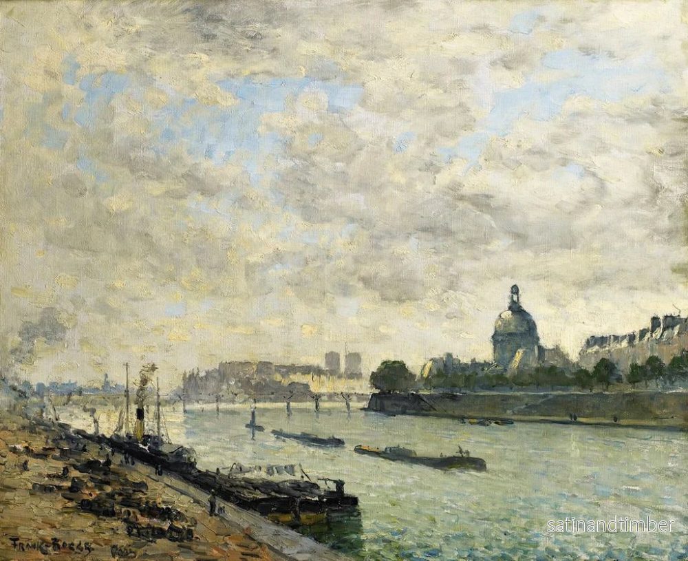 Reproduktion av målningen Les bords de la Seine à Paris - Frank Myers Boggs - Bild 2