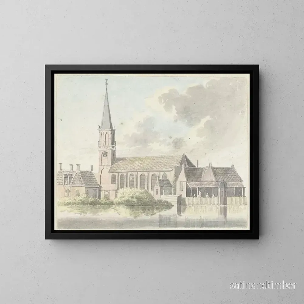 Reproduktion av målningen av Broek i Waterland-kyrkan – Hendrik Tavernier Reproduktion av målningen av Broek i Waterland-kyrkan – Hendrik Tavernier